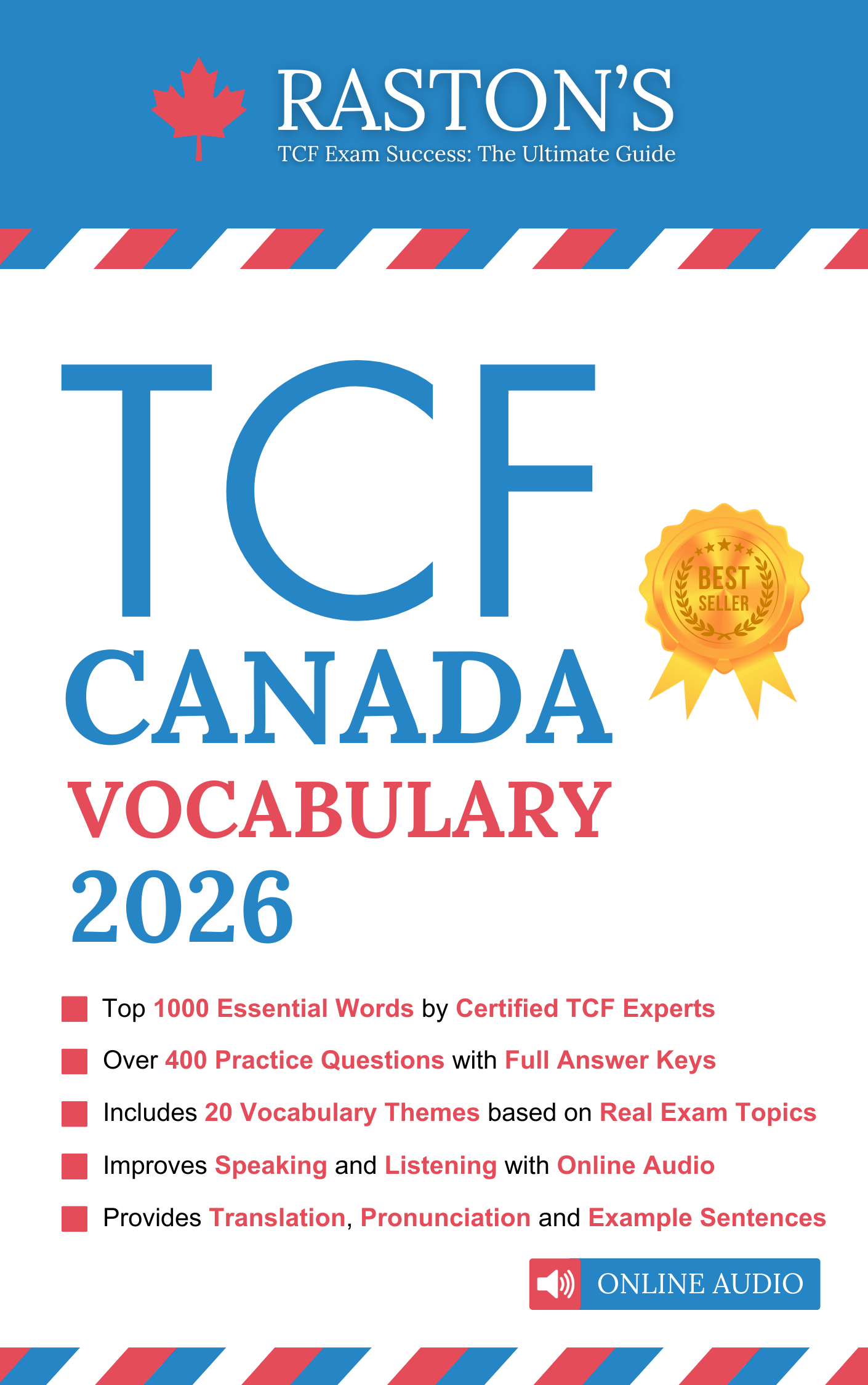 TEF Canada, TCF Canada, CELPIP & IELTS Prep Books | Raston's